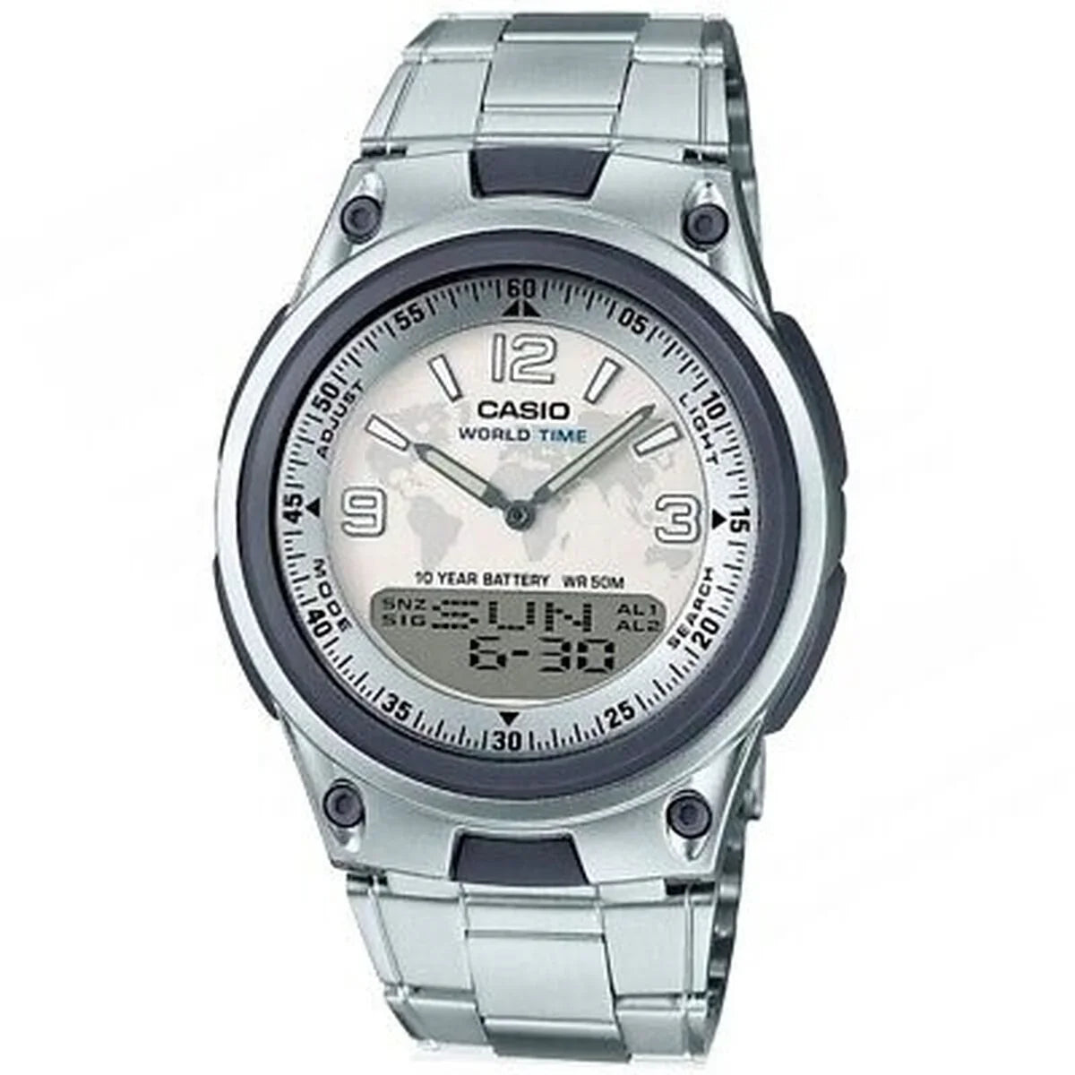 Orologio Uomo Casio ILLUMINATOR TELEMEMO 30 Argentato (Ø 40 mm) - Yestore