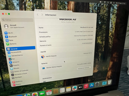MacBook Air 13" 2020 | i5 | 8GB RAM | 256GB SSD | Intel Iris | Grigio