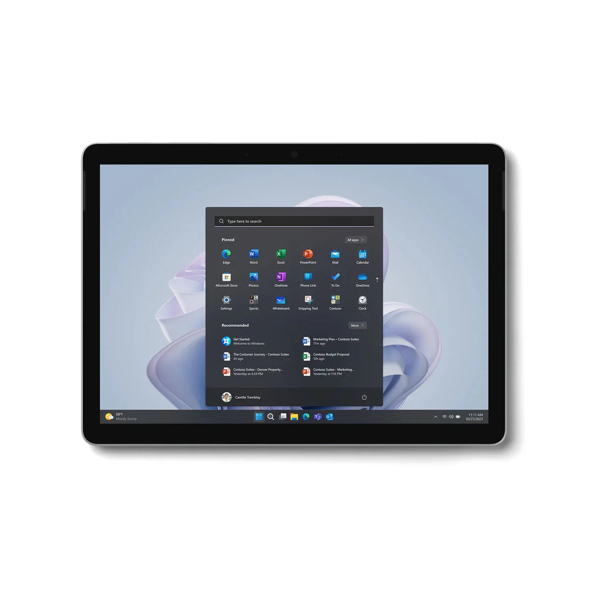 Tablet Microsoft Surface Go 4 10,5" Intel N200 8 GB RAM 256 GB Platino - Yestore