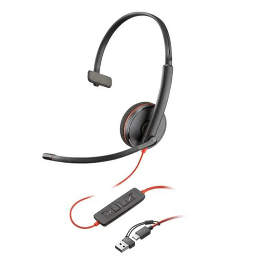 Auricolari con Microfono HP Blackwire 3210 Nero - Yestore