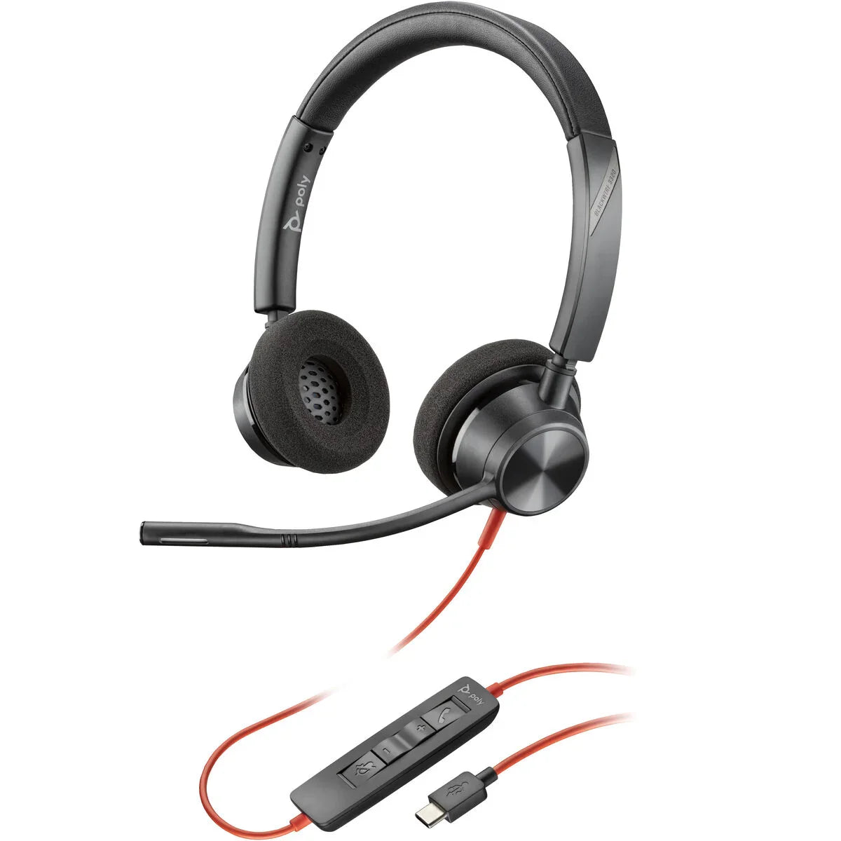 Headphones Poly BW 3320 Black - Yestore