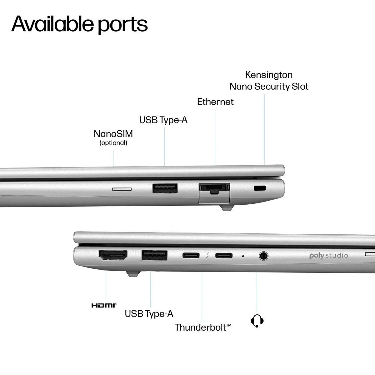 Laptop HP AD3A0ET#ABE 14" intel core ultra 7 16 GB RAM 512 GB SSD - Yestore