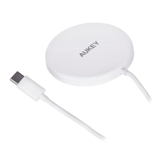 Caricabatterie Senza Fili Aukey Aircore Bianco - Yestore