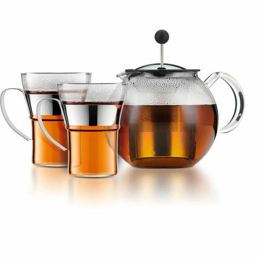 Caffettiera a Stantuffo Bodum Trasparente Acciaio 1 L 0,35 L (6 Unità) - Yestore