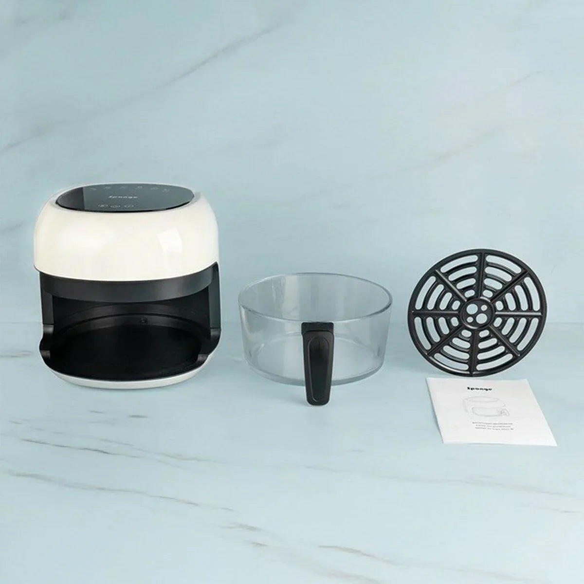 Friggitrice ad Aria Sponge 703674402063 Bianco Nero 1000 W - Yestore