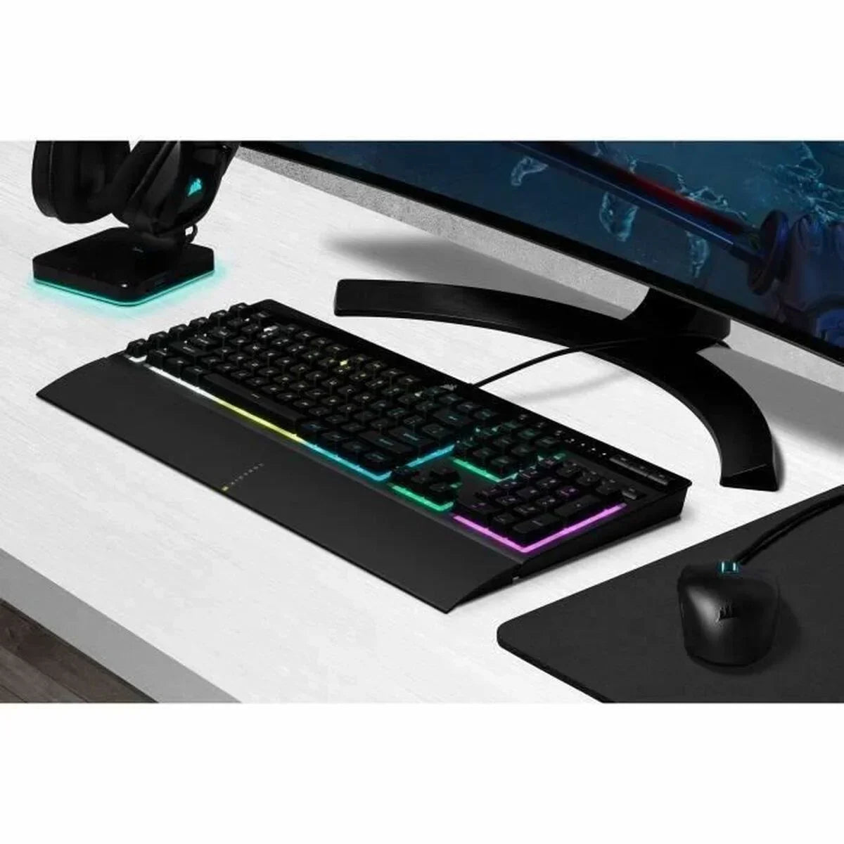 Tastiera per Giochi Corsair K55 RGB PRO AZERTY - Yestore