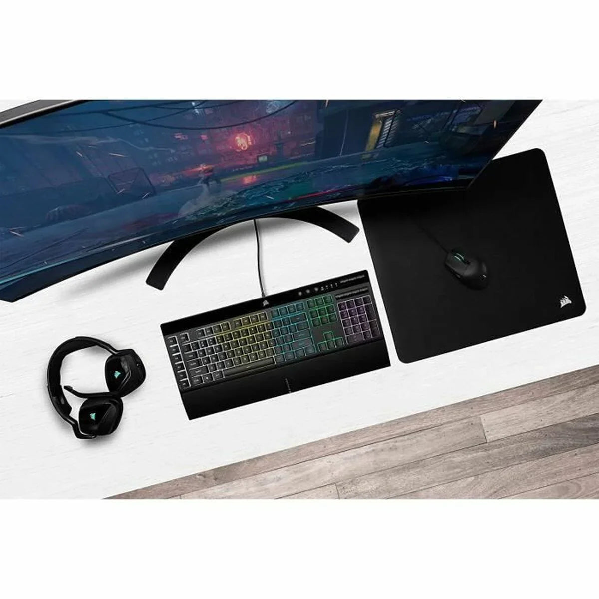 Tastiera per Giochi Corsair K55 RGB PRO AZERTY - Yestore