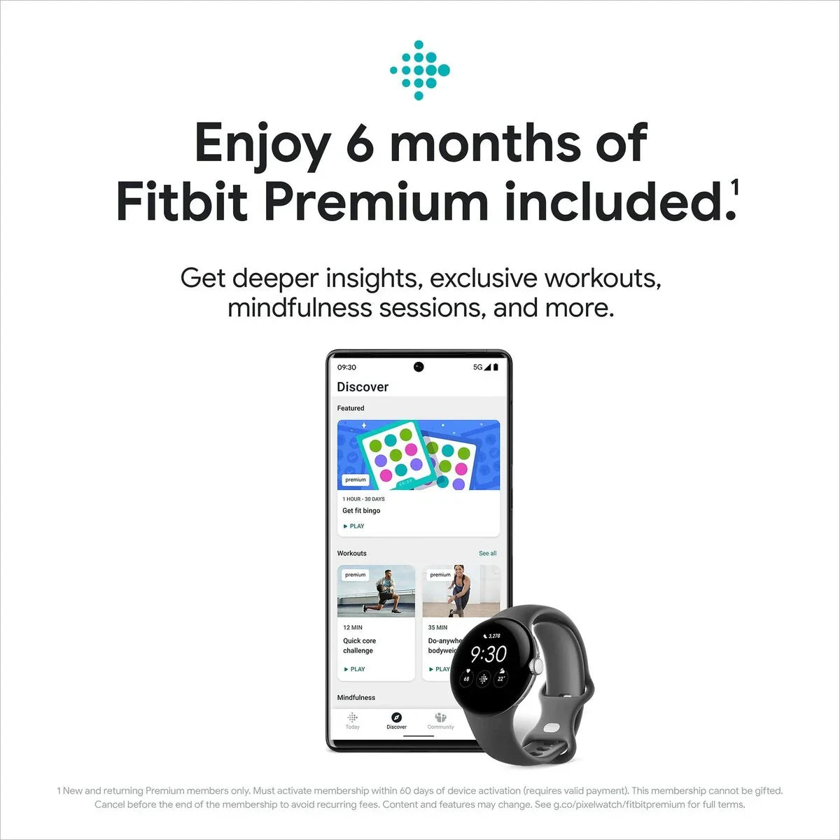 Smartwatch Google Grigio Argentato 1,2" 1,6" - Yestore