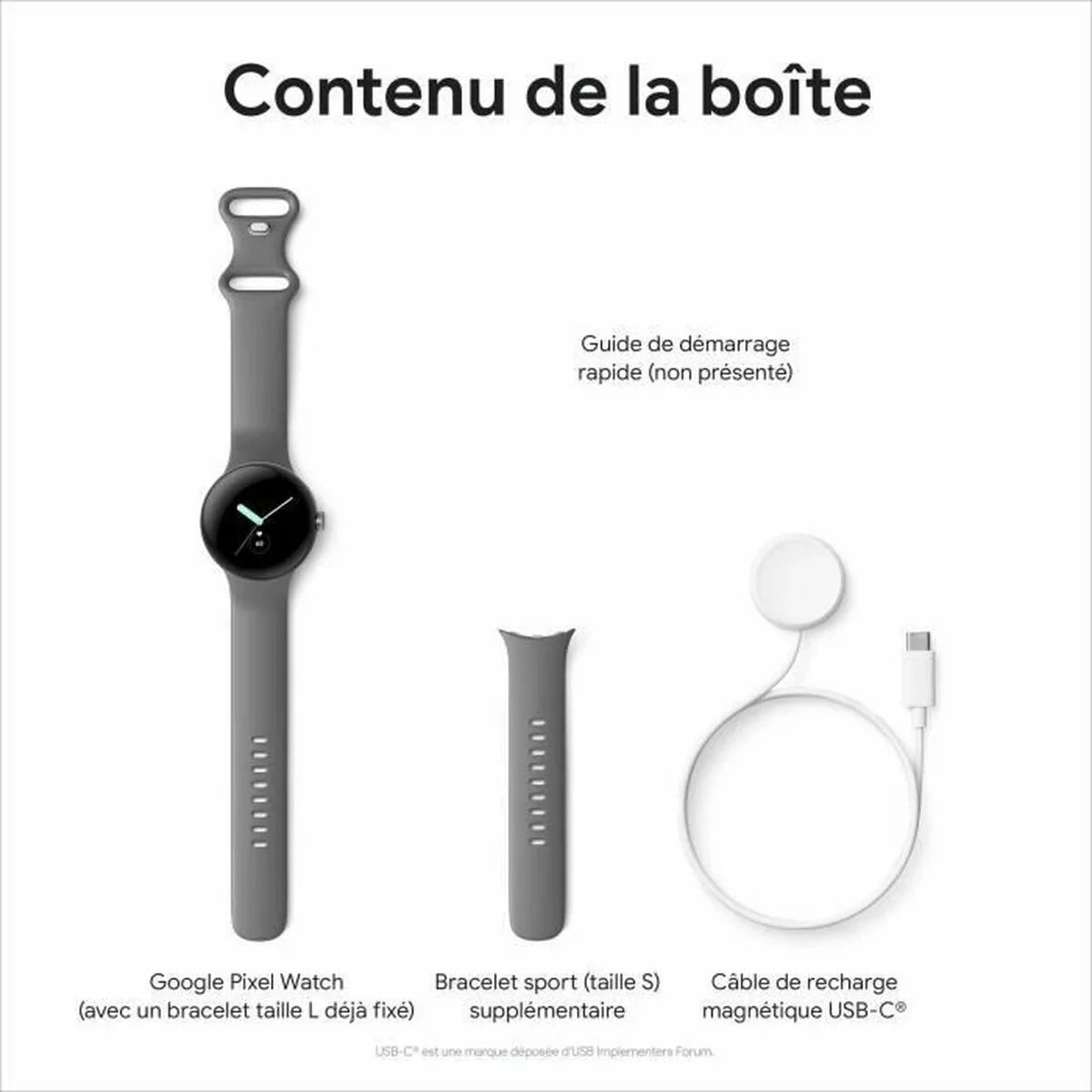 Smartwatch Google Grigio Argentato 1,2" 1,6" - Yestore