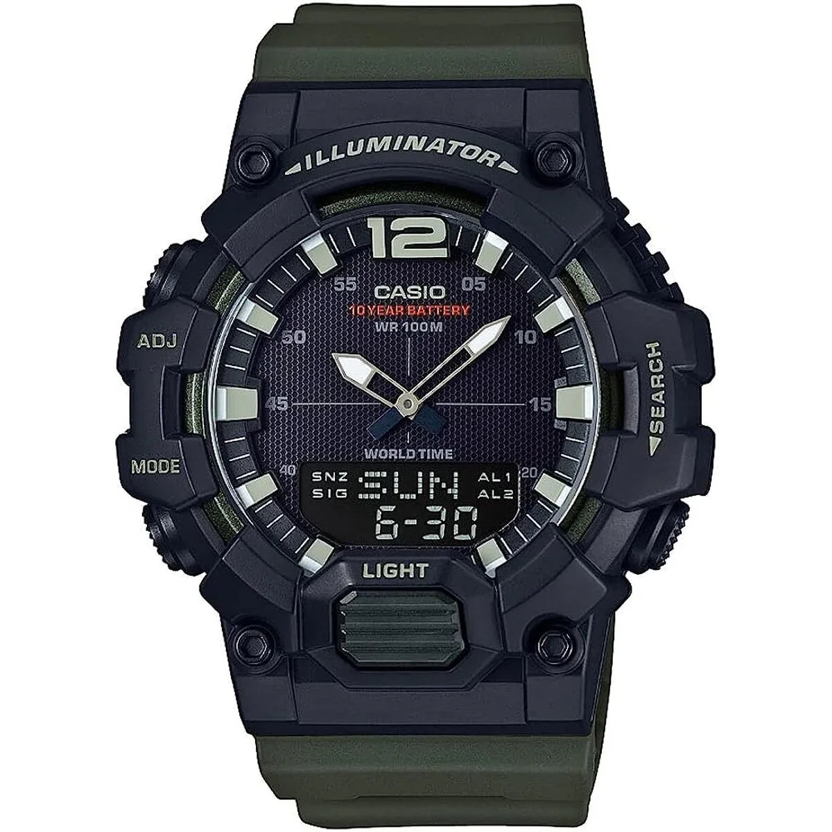 Orologio Uomo Casio ILLUMINATOR BLACK - ARMY GREEN (Ø 48 mm) - Yestore