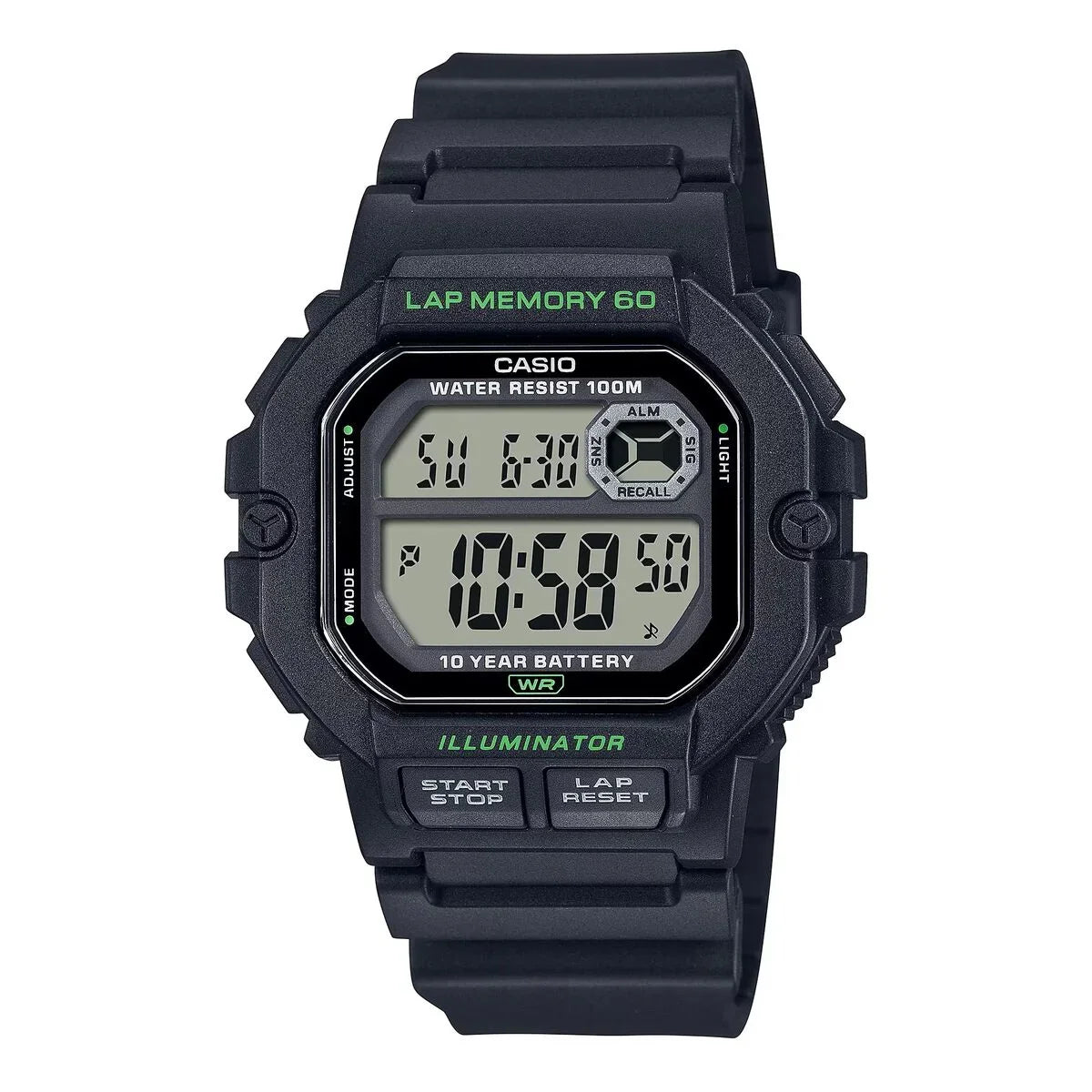 Orologio Uomo Casio ILLUMINATOR Nero (Ø 44,5 mm) - Yestore