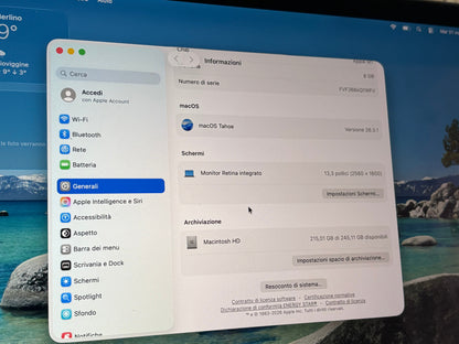 MacBook Air 13" M1 2020 | 8GB RAM | 256GB SSD | 7-Core GPU | Grigio