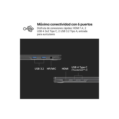 Laptop LG 16Z90RU-G.AP55B 16" i5-1334U 16 GB RAM 512 GB 512 GB SSD - Yestore