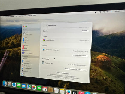 MacBook Air 13" 2018 | i5 | 8GB RAM | 128GB SSD | Intel 617 | Argento