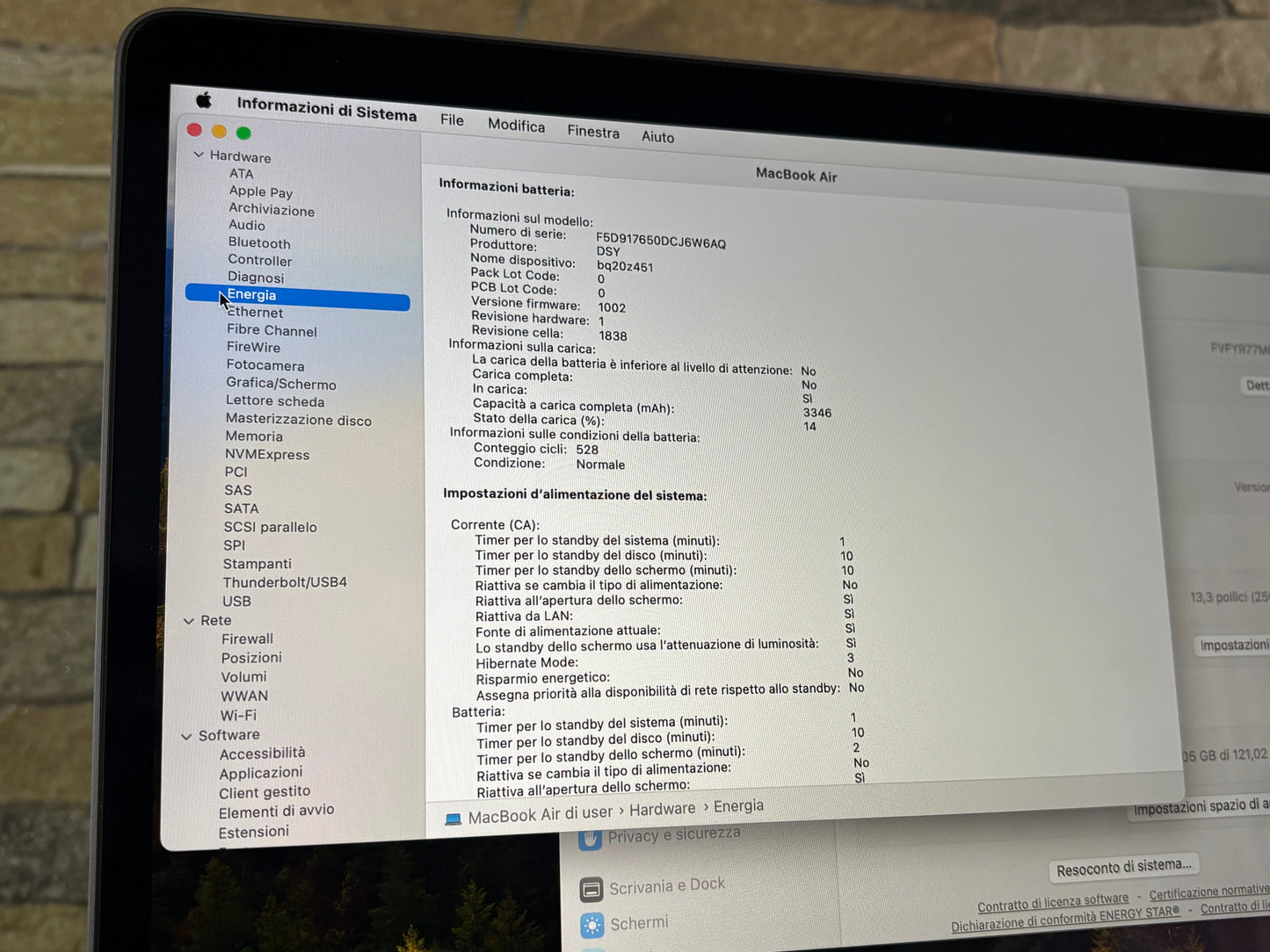 MacBook Air 13" 2019 | i5 | 8GB RAM | 128GB SSD | Intel 617 | Grigio