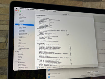MacBook Air 13" 2019 | i5 | 8GB RAM | 128GB SSD | Intel 617 | Grigio