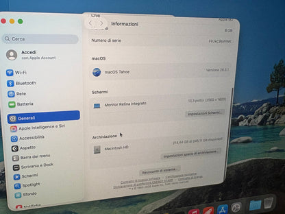 MacBook Pro 13" M2 2022 | 8GB RAM | 256GB SSD | 10-Core GPU | Touch Bar | Grigio