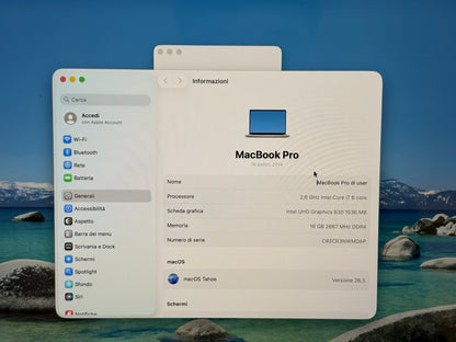 MacBook Pro 16" 2019 | i7 | 16GB RAM | 512GB SSD | AMD 5300M | Argento