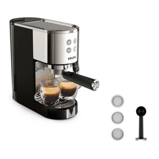Caffettiera Express a Leva Krups XP440C 1350 W Acciaio - Yestore