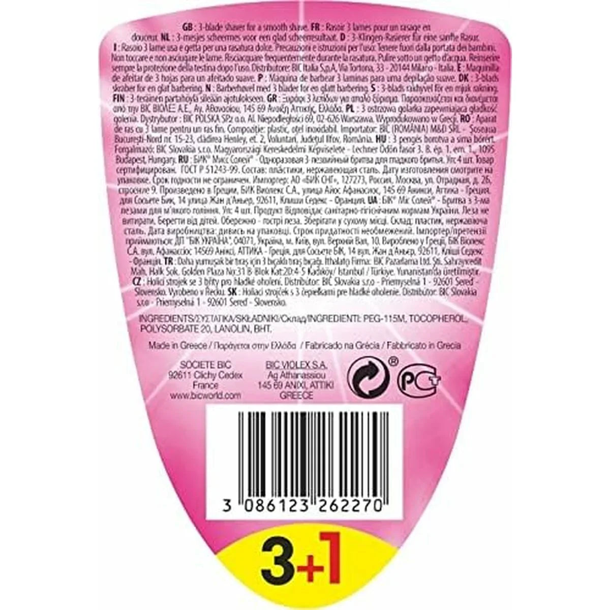 Rasoio Manuale per Barba Bic Donna - Yestore