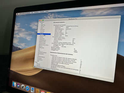 MacBook Pro 13" 2018 | i5 | 8GB RAM | 256GB SSD | Touch Bar | Grigio