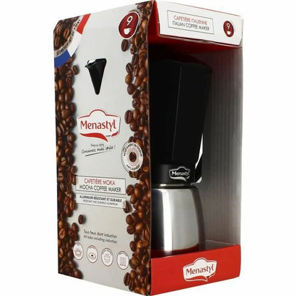 Caffettiera Italiana Menastyl Alluminio 9 Tazze 6 Tazze - Yestore