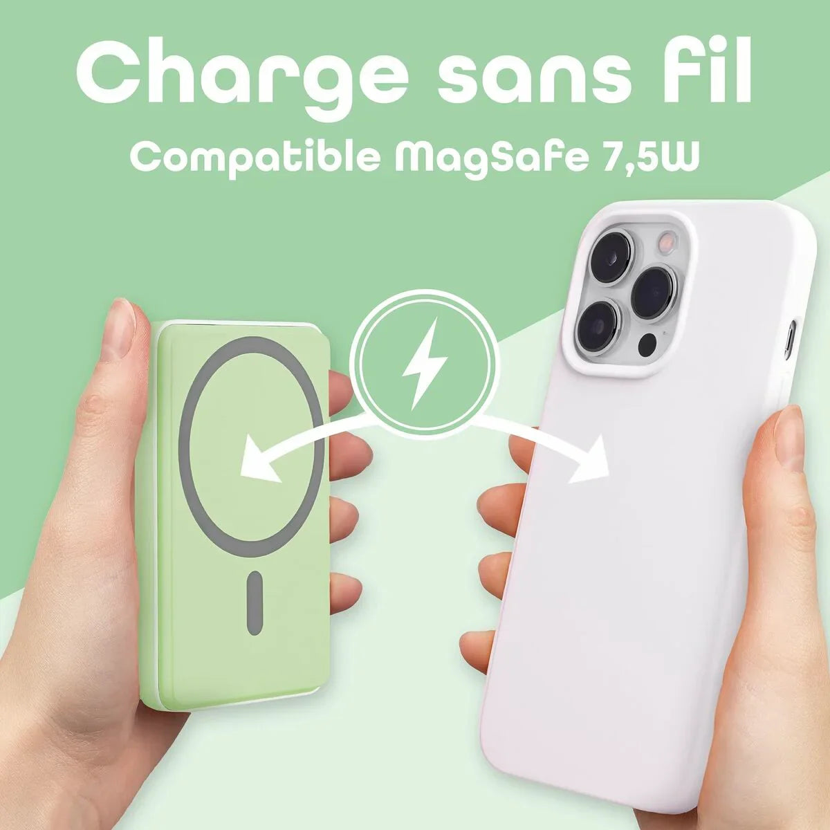 Powerbank T'NB PBUMAG5GR Verde 5000 mAh Magsafe - Yestore