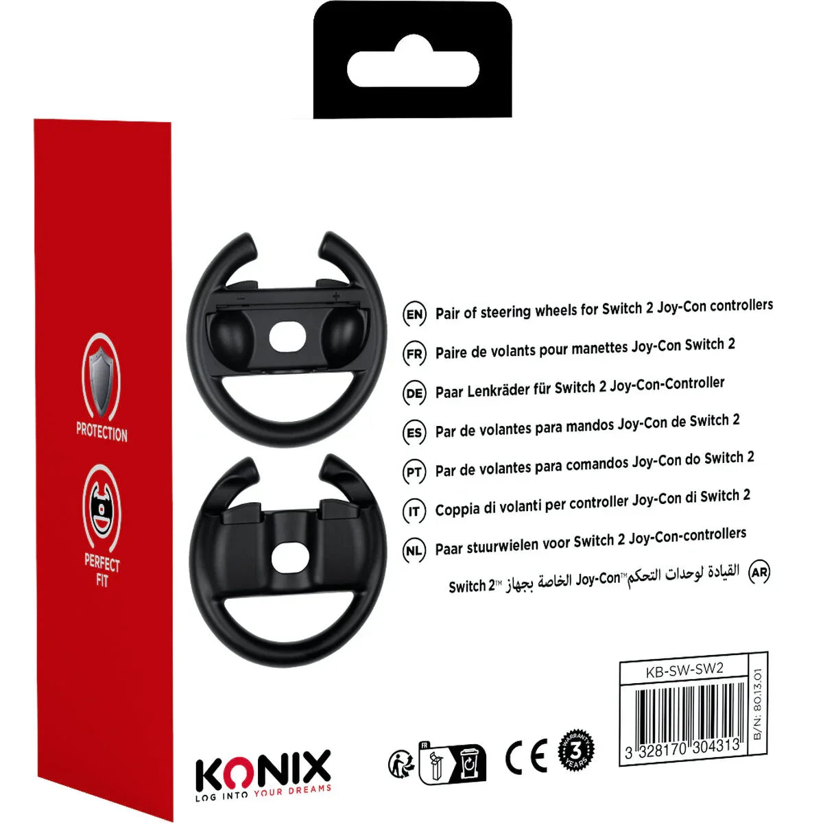 Volano KONIX Nero Nintendo Switch - Yestore
