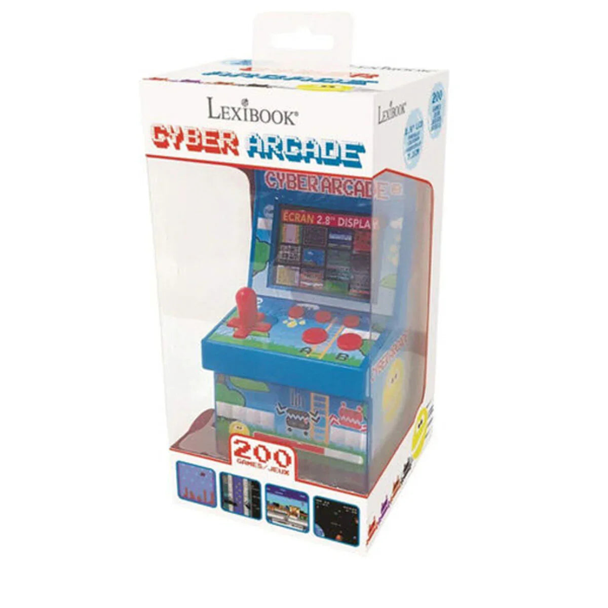 Console Cyber Arcade 200 Games Lexibook JL2940 LCD 2,5" - Yestore