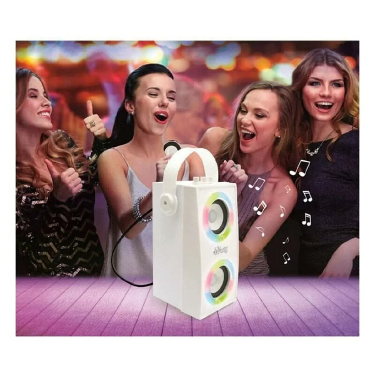 Altoparlante Portatile iParty Lexibook BTP180Z Bluetooth Bianco - Yestore
