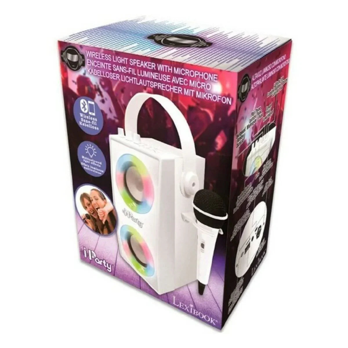 Altoparlante Portatile iParty Lexibook BTP180Z Bluetooth Bianco - Yestore