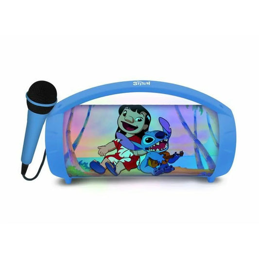 Altoparlante Bluetooth con Microfono Karaoke Lexibook Stitch Disney Azzurro - Yestore