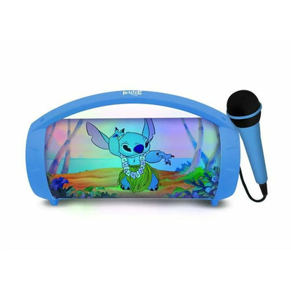 Altoparlante Bluetooth con Microfono Karaoke Lexibook Stitch Disney Azzurro - Yestore