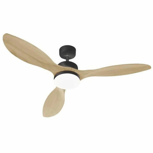 Ventilatore da Soffitto con Luce FARELEK Ø 137 cm 100 W Nero - Yestore
