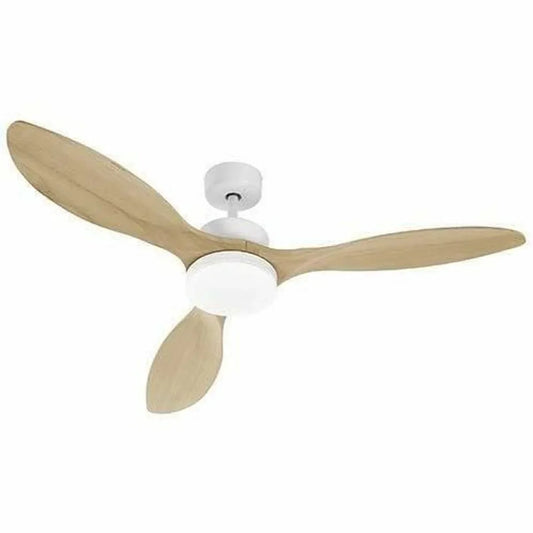 Ventilatore da Soffitto con Luce FARELEK Ø 137 cm 100 W Bianco - Yestore