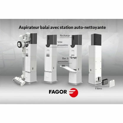 Aspirapolvere senza Cavo Fagor FG6415 Bianco 1800 W - Yestore
