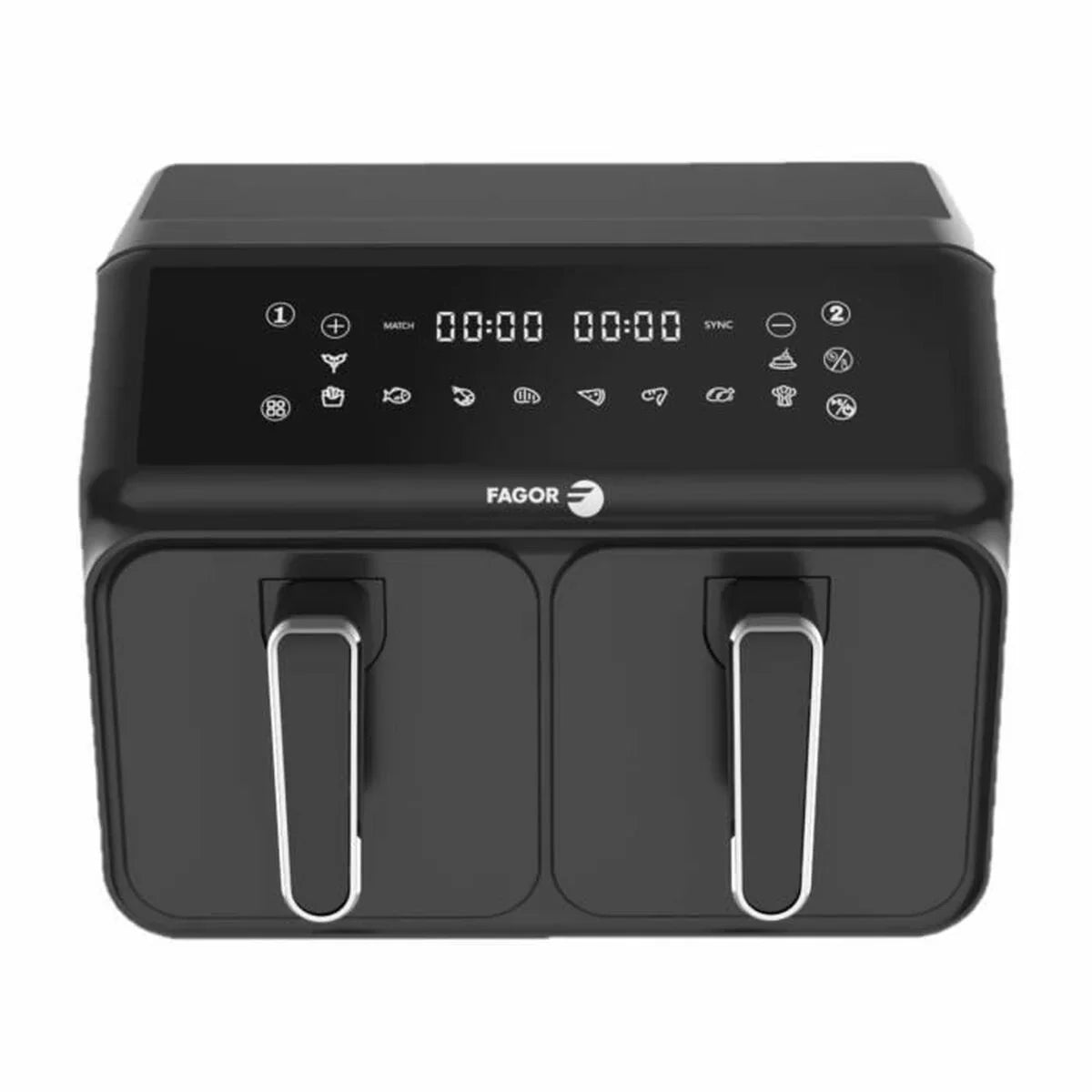 Friggitrice ad Aria Fagor FG2X4L Nero noir 2200 W 8 L - Yestore