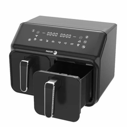 Friggitrice ad Aria Fagor FG2X4L Nero noir 2200 W 8 L - Yestore