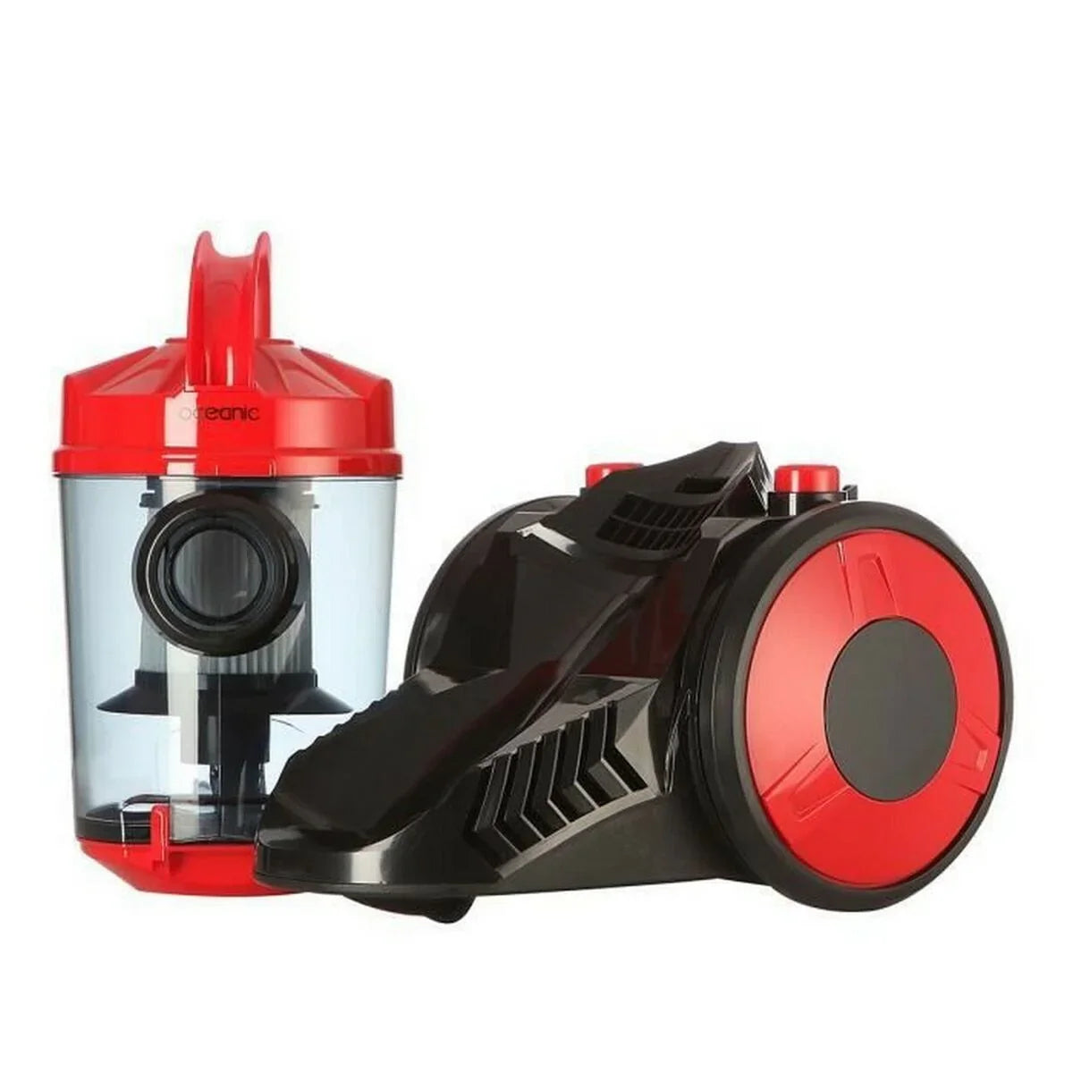 Aspirapolvere senza Sacchetto Oceanic VC10RBAX2 Nero Rosso rouge 700 W - Yestore