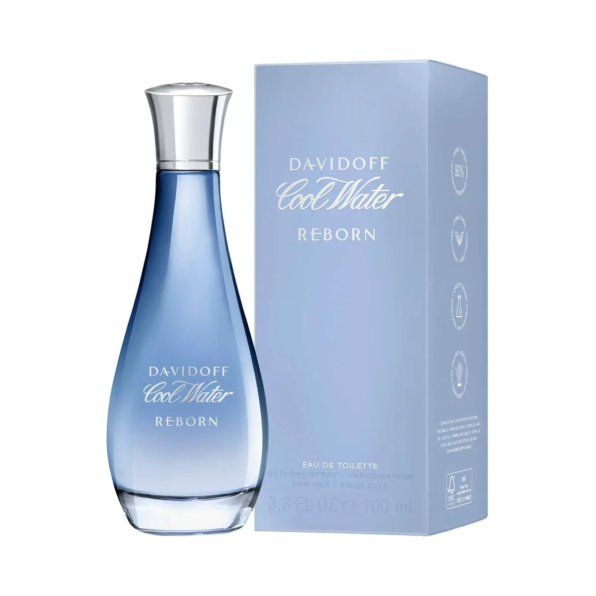 Profumo Donna Davidoff COOL WATER WOMAN REBORN EDT 100 ml - Yestore