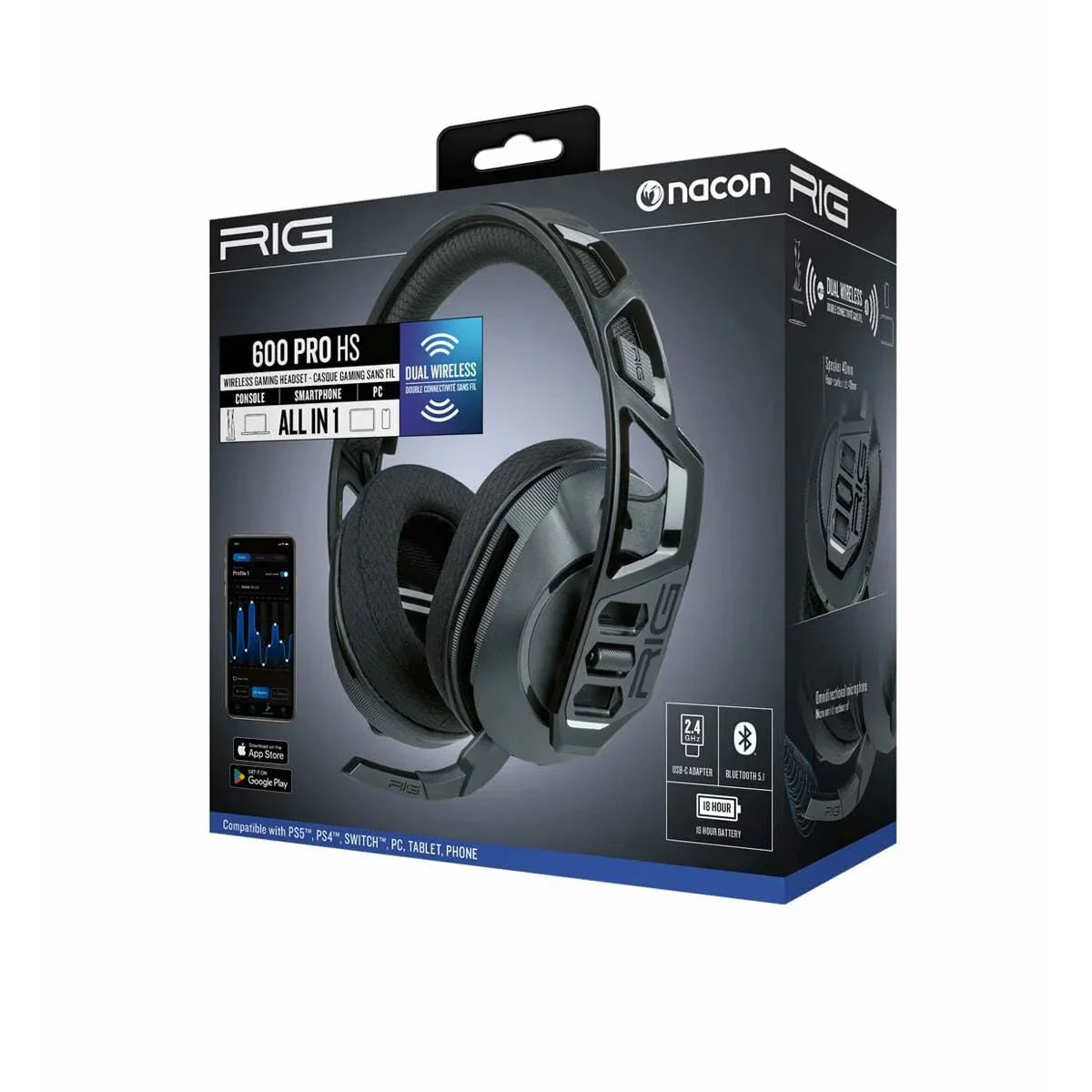 Gaming Headset with Microphone Nacon RIG600PROHS - Yestore