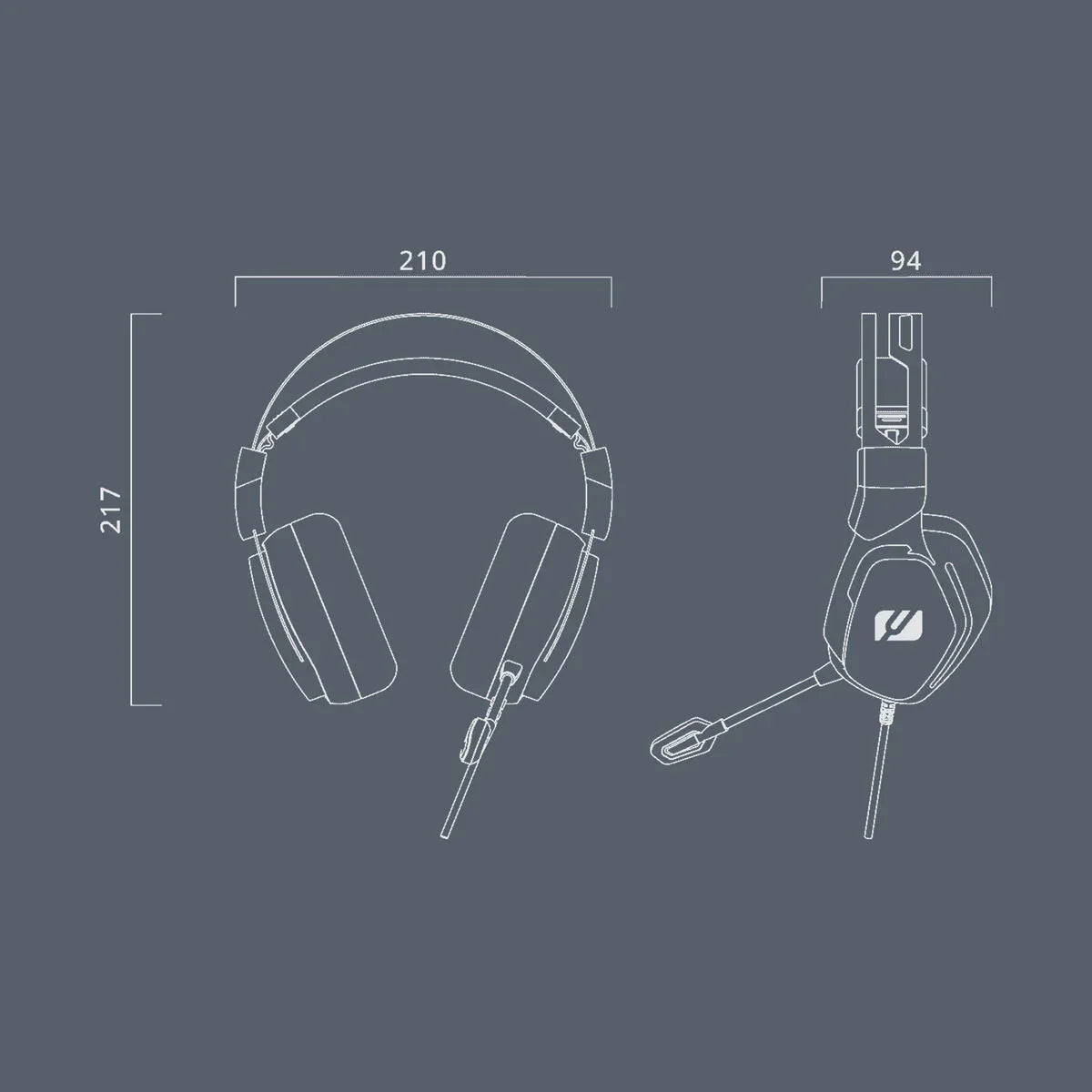 Headphones Muse M-230 GH Black - Yestore
