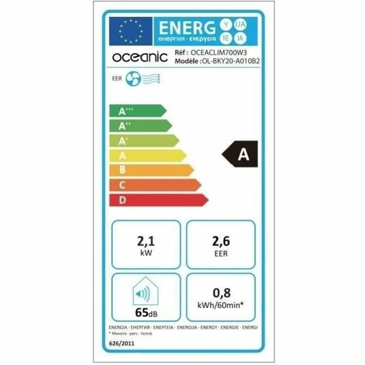 Condizionatore d'aria portatile Oceanic A 2050 W - Yestore