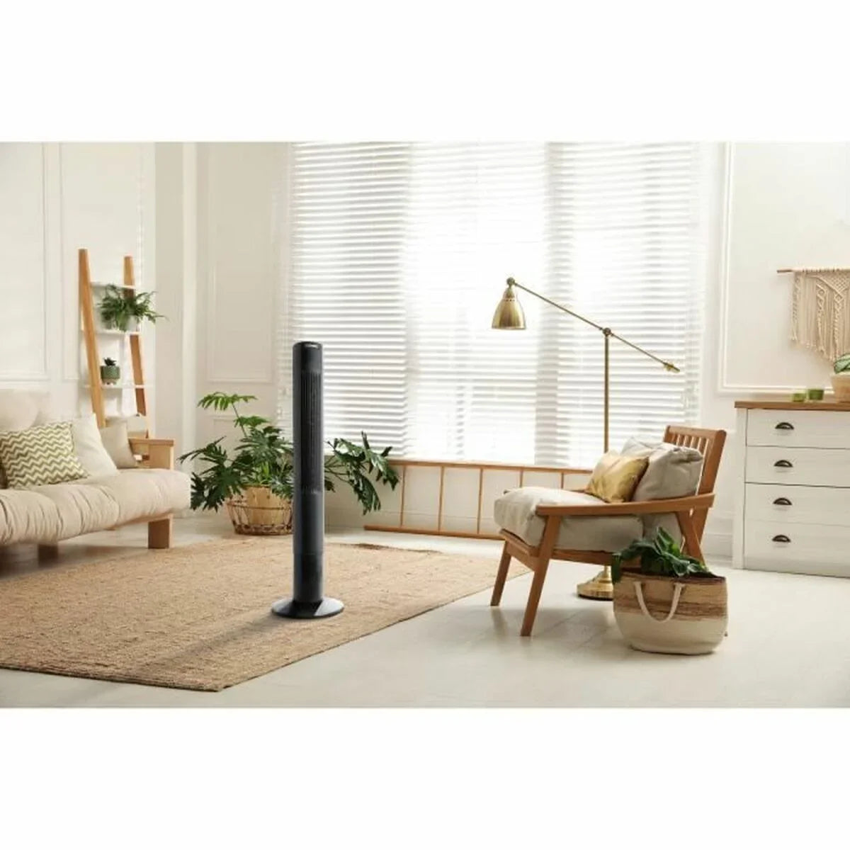 Ventilatore a Piantana Oceanic Nero 45 W 50 W - Yestore