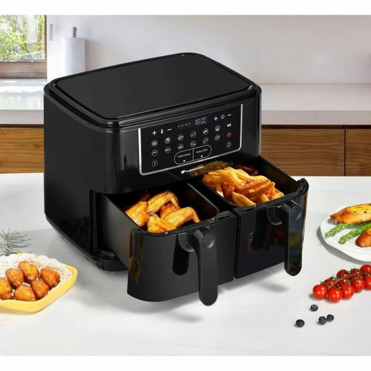 Friggitrice ad Aria Continental Edison Nero 2400 W 9 L - Yestore