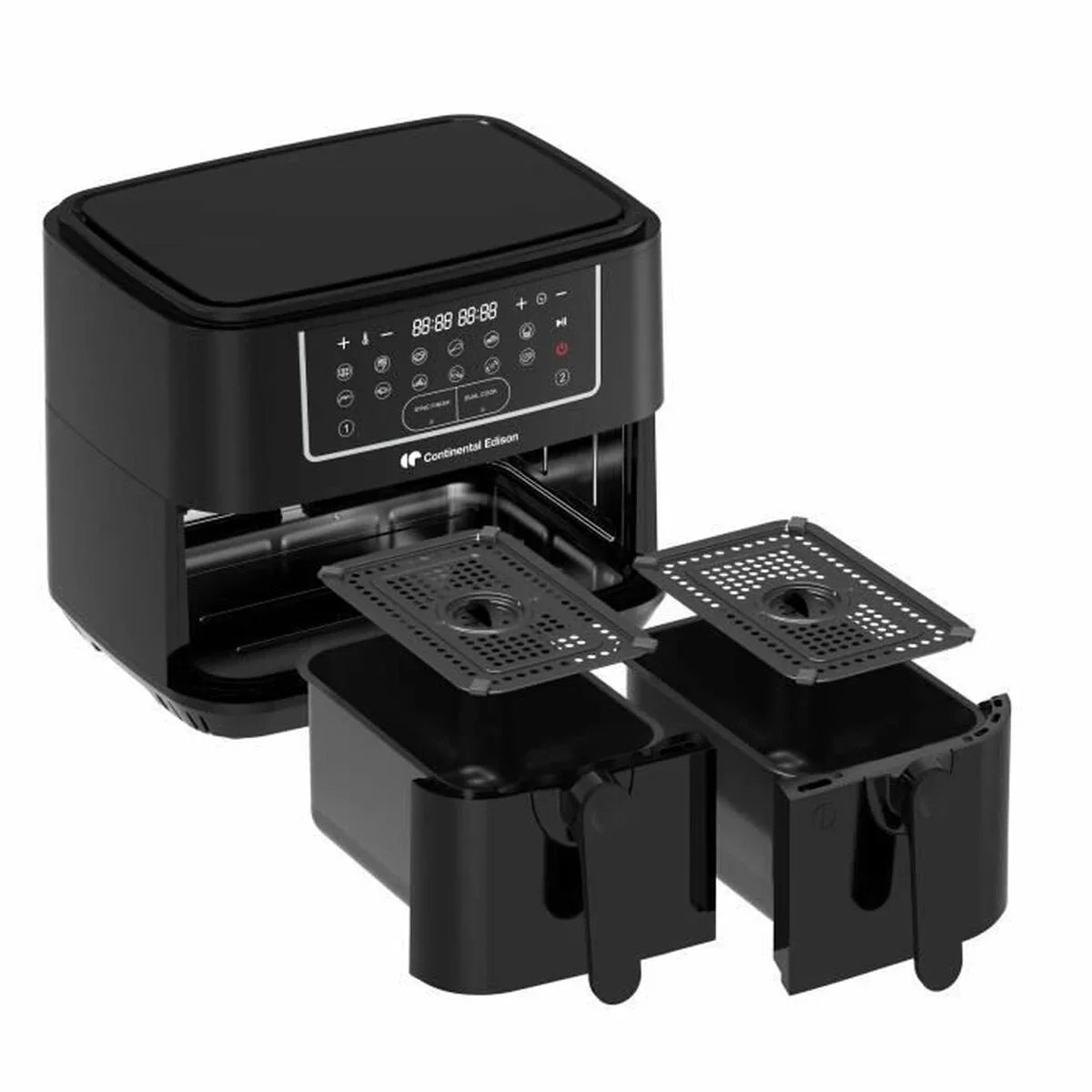 Friggitrice ad Aria Continental Edison Nero 2400 W 9 L - Yestore