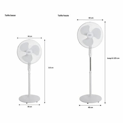 Ventilatore a Piantana Oceanic 684161 Bianco 45 W - Yestore