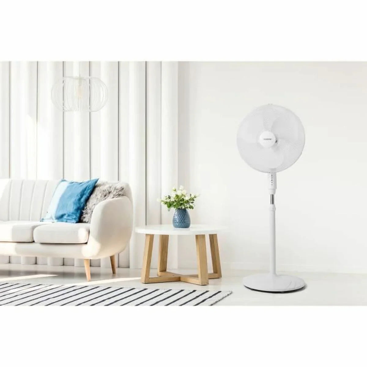 Ventilatore a Piantana Oceanic 684161 Bianco 45 W - Yestore
