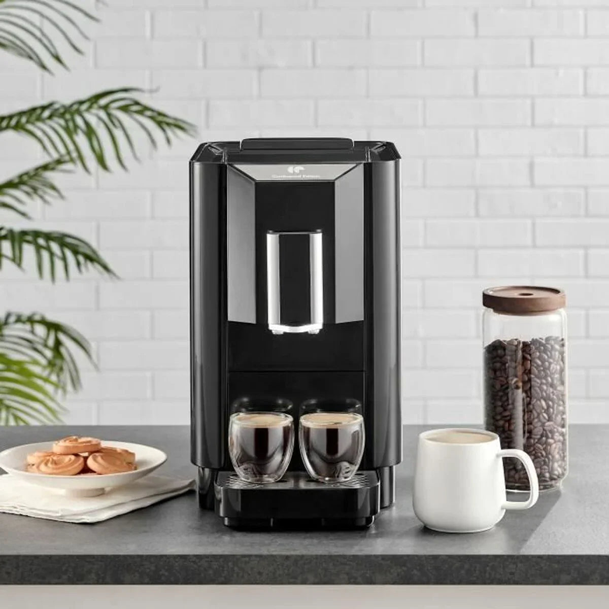 Caffettiera superautomatica Continental Edison Nero 1450 W - Yestore