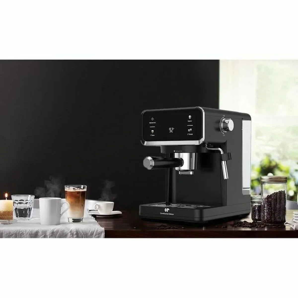 Caffettiera superautomatica Continental Edison CEME19B Nero - Yestore